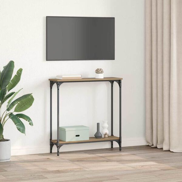 vidaXL Console Table Artisan Oak 75 x 22.5 x 75 cm Engineered Wood