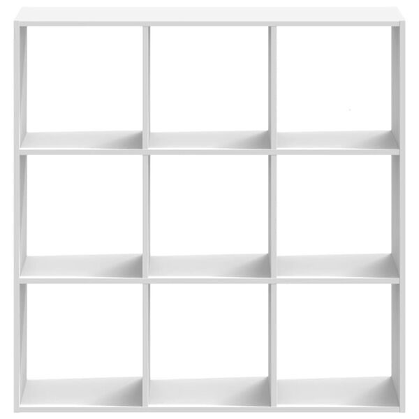 vidaXL Bookcase White 102x32x102 cm Engineered Wood