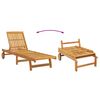 vidaXL Sun Lounger 3 pcs Brown 40 x 40 x 40cm Solid Acacia wood