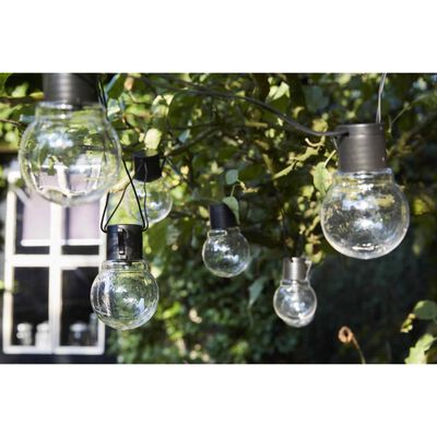 Luxform Solar-operated Party Lights with 10 LEDs Menorca Transparent
