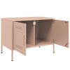 vidaXL TV Cabinets 2 pcs Pink 68x39x50.5 cm Steel