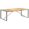 vidaXL Dining Table 220x100x75 cm Solid Rough Mango Wood
