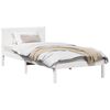 vidaXL Bed Frame White 80 x 200 cm Solid Pine wood