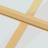 vidaXL Interior Door Slim Golden 102.5x201.5 cm Tempered Glass and Aluminium