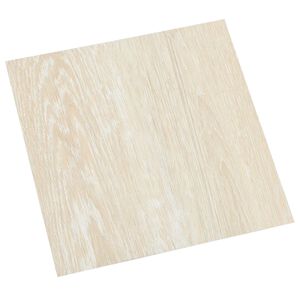 vidaXL Self-adhesive Flooring Planks White and Beige 30.5 x 30.5 cm