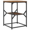 vidaXL Side Table Old Wood 41 x 40 x 60 cm Engineered Wood and Steel