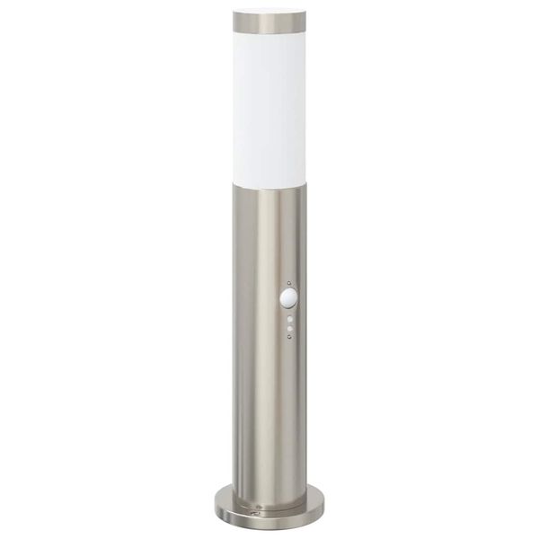 vidaXL Bollard Light with Sensor 50 cm Stainless Steel IP44