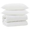 vidaXL Duvet with Pillows with Pillow 3 pcs White Microfiber
