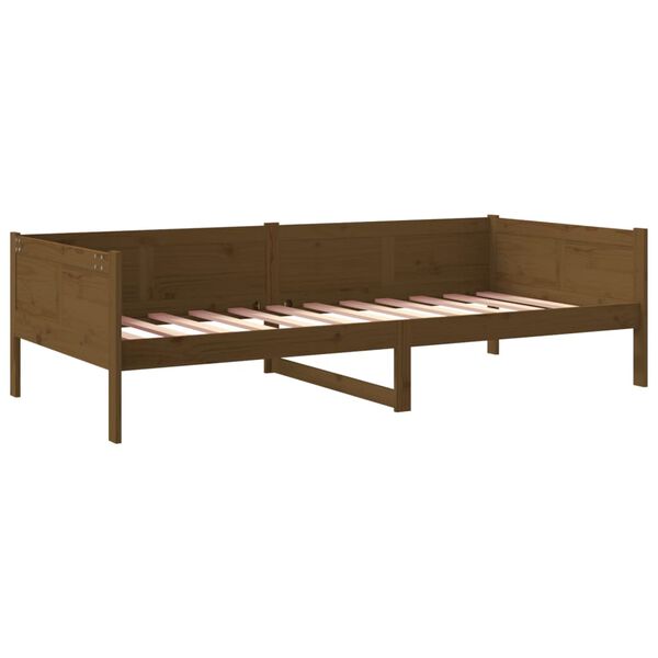 vidaXL Day Bed without Mattress Honey Brown Solid Wood Pine 80x200 cm