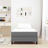 vidaXL Bed Mattress with Mattress Light Grey 100 x 200 cm Fabric