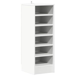 vidaXL Shoe cabinets 31.5 x 35 x 90 cm White 6 compartments