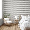 DUTCH WALLCOVERINGS Wallpaper Geometric White and Black
