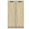 vidaXL Shoe Cabinet Sonoma Oak 59x35x100.5 cm Engineered Wood