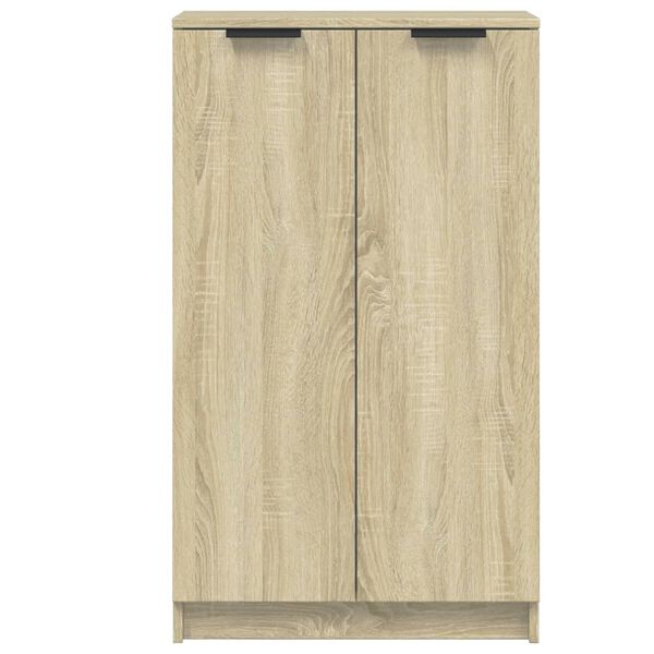 vidaXL Shoe Cabinet Sonoma Oak 59x35x100.5 cm Engineered Wood