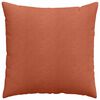 vidaXL Sofa Pillows 2 pcs Red Orange 80 x 80 cm Corduroy Fabric