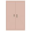 vidaXL Storage Cabinet 2 pcs Pink 90 x 40 x 140 cm Steel