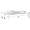 vidaXL Pull-out Day Bed without Mattress White 2x(80x200) cm
