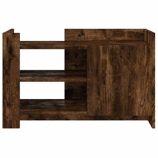 vidaXL Coffee Table Smoked Oak 80x50x50 cm Engineered Wood