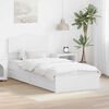 vidaXL Storage Bed with Headboard White 90 x 200 cm Engineered Wood