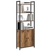 vidaXL Book Cabinet Old Wood 60 x 24 x 161 cm Engineered Wood