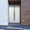 vidaXL Aluminium Front Door White 90x200 cm