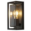 KONSTSMIDE Wall Light Brindisi Glass Matt Black