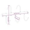 vidaXL Bridle Hanger with 5 Swivel Hooks Black Steel