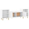 vidaXL TV Cabinet High Gloss White 160x35x55 cm Engineered Wood