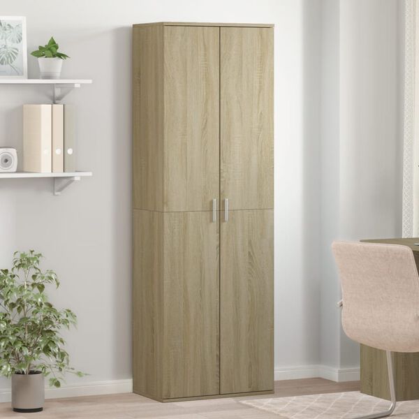 vidaXL Highboard Sonoma Oak 60x35x180 cm Engineered Wood