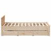 vidaXL Bed Frame without Mattress with Headboard 160x200 cm Solid Wood Pine