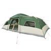 vidaXL Family Tent with Rainfly Water-resistant 18-Person Green