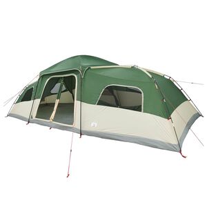 vidaXL Family Tent with Rainfly Water-resistant 18-Person Green