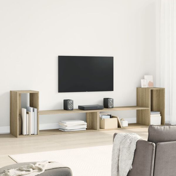 vidaXL TV Cabinets 2 pcs Sonoma Oak 100x30x50 cm Engineered Wood