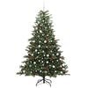 vidaXL Artificial Christmas Tree with 300 LEDs with Stand Green 210 cm