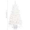 vidaXL Artificial Pre-lit Christmas Tree with Ball Set White 90 cm