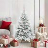 vidaXL Artificial Christmas Tree with 150 LEDs White 120 cm PE and PVC