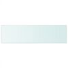 vidaXL Shelves 2 pcs Panel Glass Clear 90x25 cm