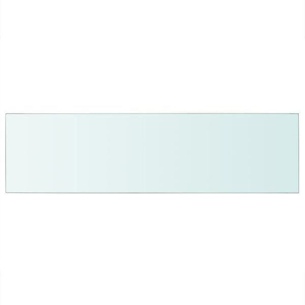 vidaXL Shelves 2 pcs Panel Glass Clear 90x25 cm
