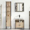 vidaXL Bathroom Furniture Set 3 pcs Sonoma Oak Engineered Wood