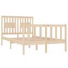 vidaXL Bed Frame without Mattress 120x190 cm Small Double Solid Wood