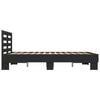 vidaXL Bed Frame without Mattress Black 135x190 cm Double