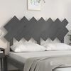 vidaXL Bed Headboard Grey 151.5x3x81 cm Solid Wood Pine