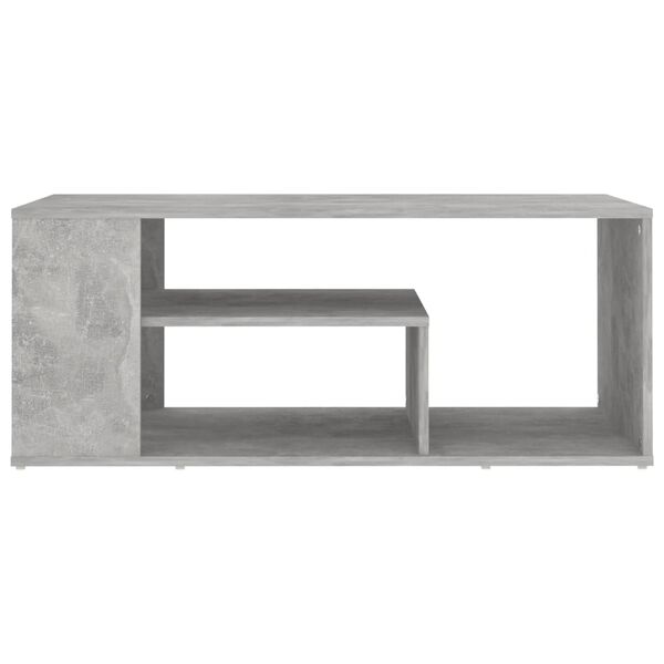 vidaXL Coffee Table Concrete Grey 100x50x40 cm Engineered Wood