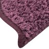 vidaXL Stair Mats 30 pcs 56x17x3 cm Dark Purple Half Round
