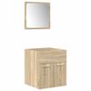 vidaXL 5 Piece Bathroom Furniture Set Sonoma Oak Engineered Wood