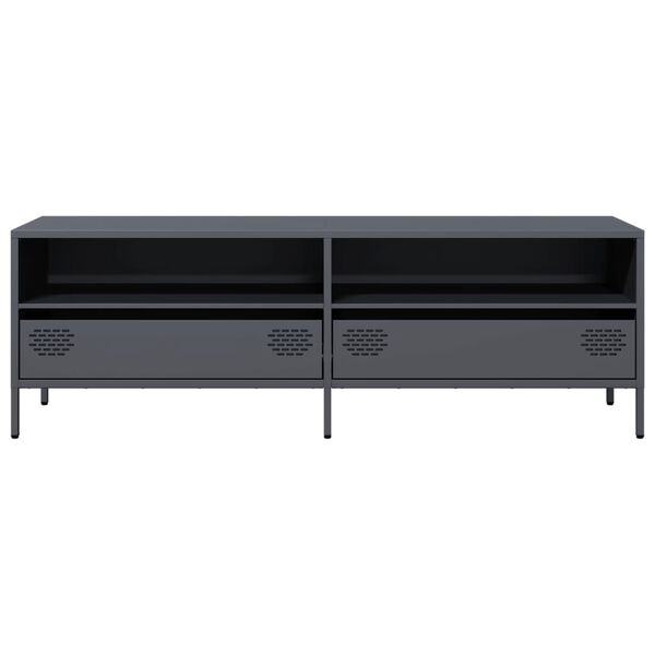 vidaXL TV Cabinet Anthracite 135x39x43.5 cm Cold-rolled Steel