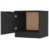 vidaXL Bedside Cabinets 2 pcs Black 40x39x40 cm