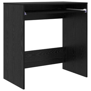 vidaXL Desk Black Oak Engineered Wood 77.5 x 43 x 79 cm