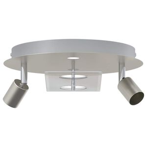 vidaXL Ceiling Spotlight Nickel 29 x 29 x 11 cm Steel and Glass