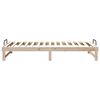 vidaXL Bed Frame Brown 100 x 200 cm Solid Pine Wood